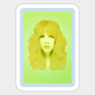 Stevie Nicks Green Sticker